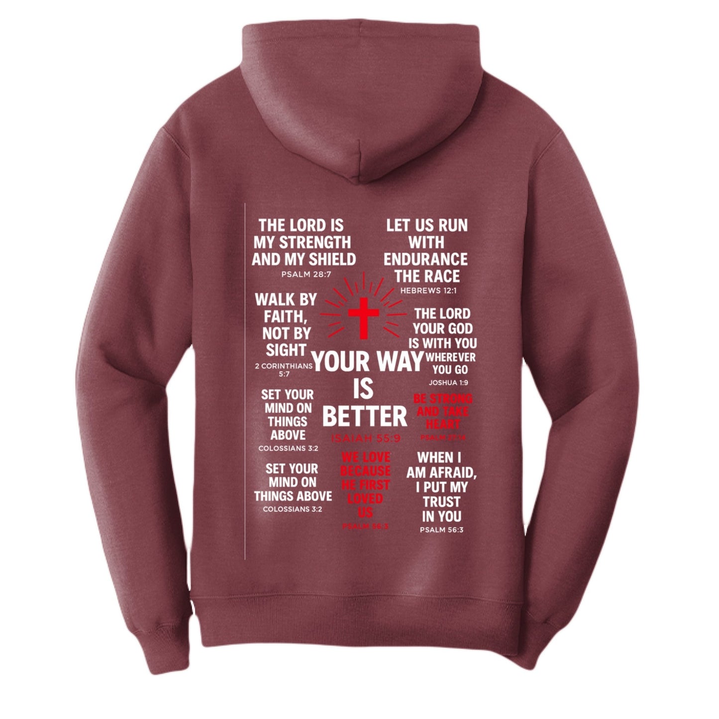 Your Way Is Better Unisex Christian Pullover Hooded Sweatshirt - ClaimedbyGodDesigns