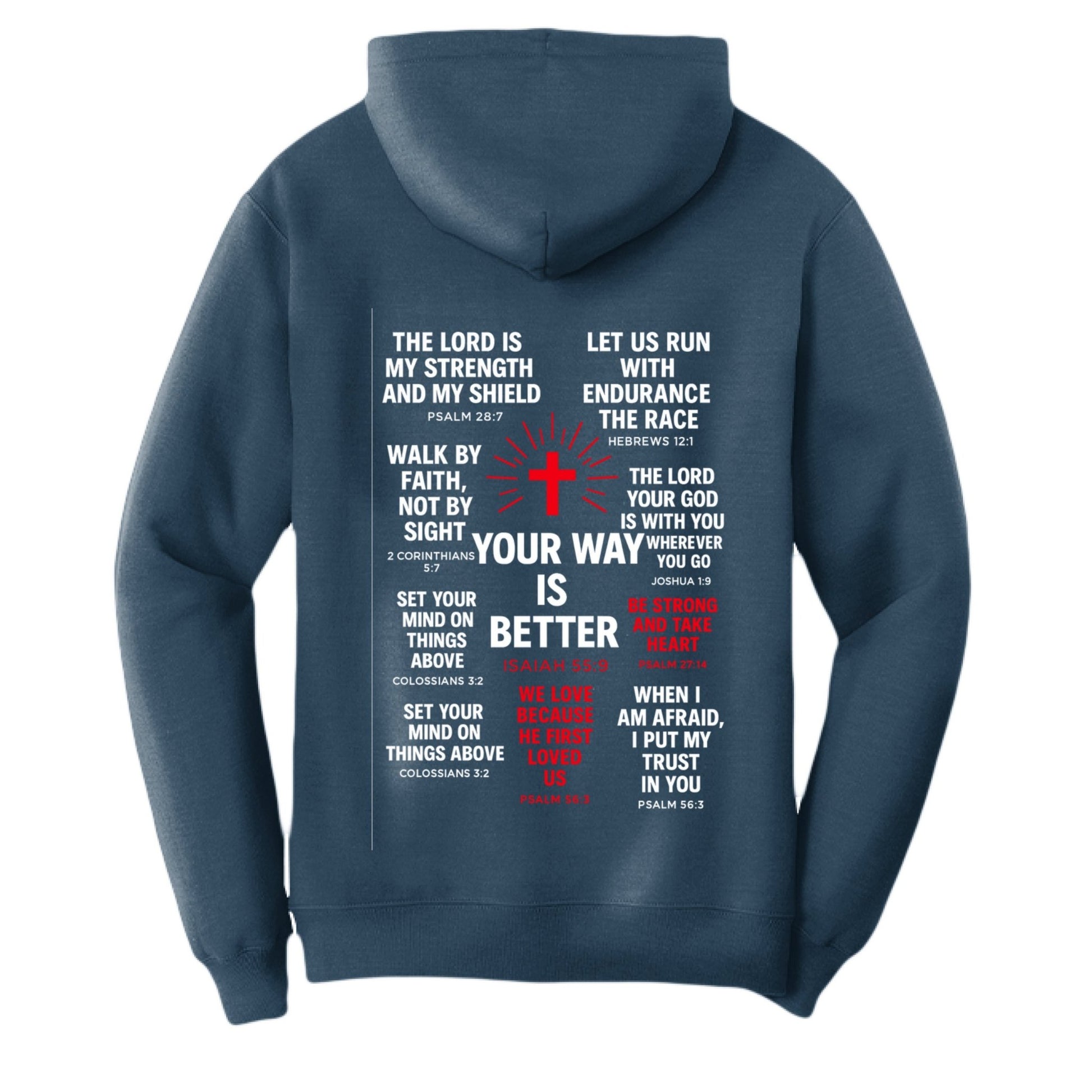 Your Way Is Better Unisex Christian Pullover Hooded Sweatshirt - ClaimedbyGodDesigns