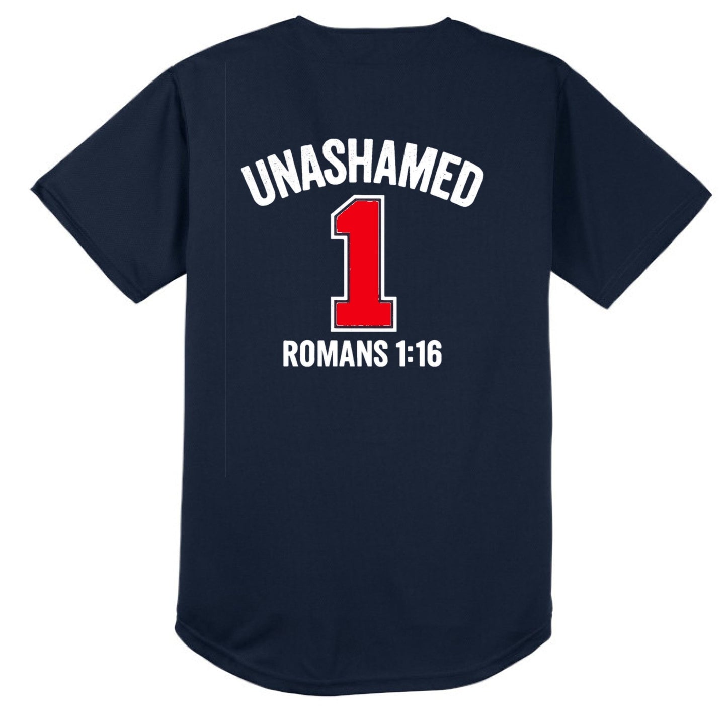 Unashamed Men's Christian Tough Mesh Full - button Jersey - ClaimedbyGodDesigns