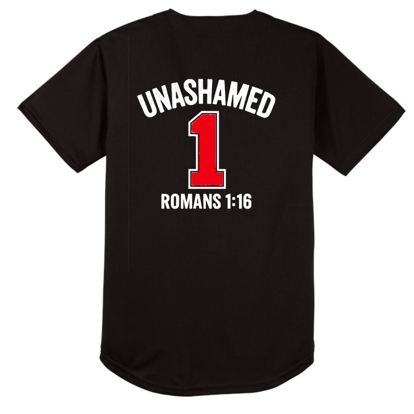 Unashamed Men's Christian Tough Mesh Full - button Jersey - ClaimedbyGodDesigns