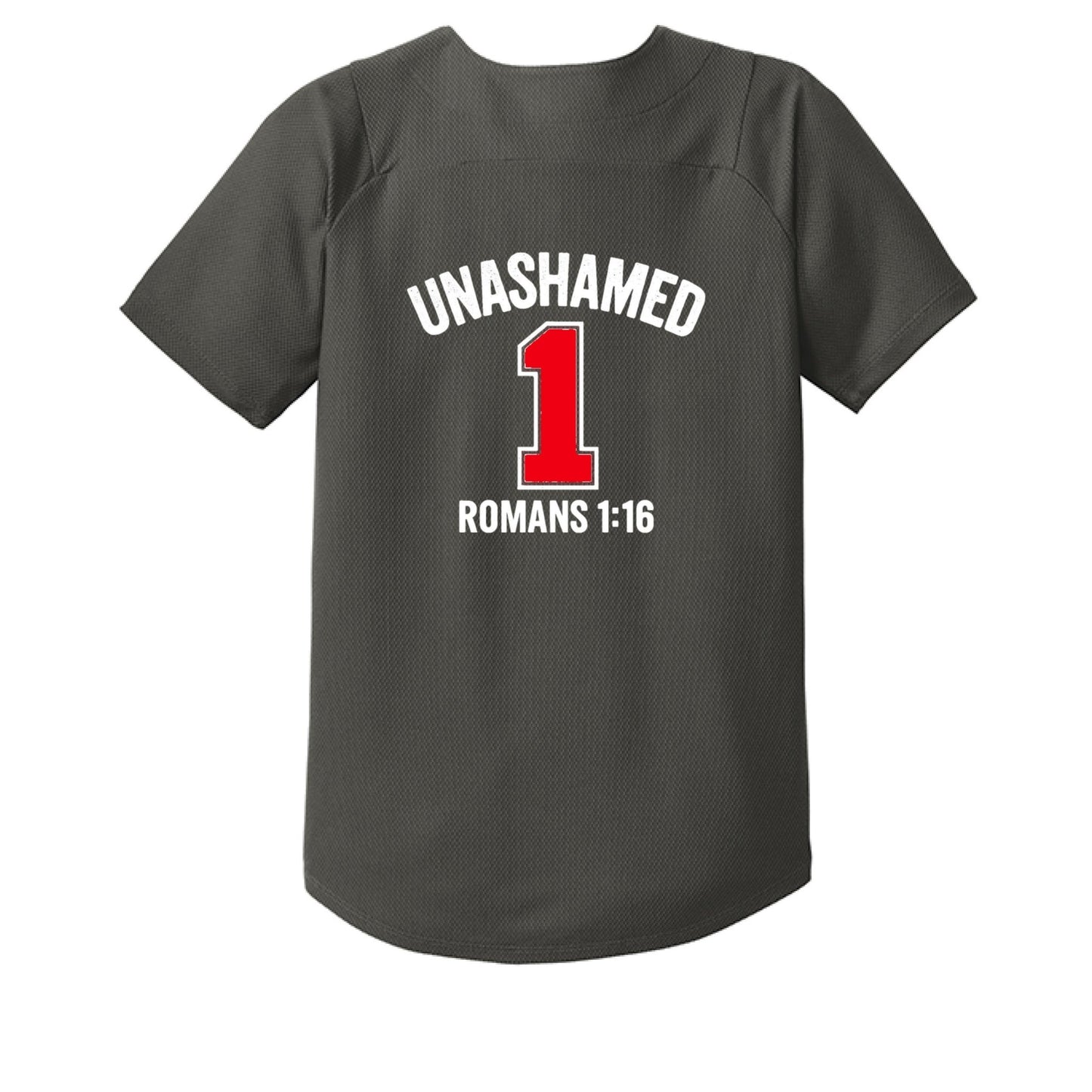Unashamed Youth Christian Full - Button Jersey - ClaimedbyGodDesigns