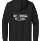 His Timing Not Mine Unisex Christian Full - zip Hooded Sweatshirt - ClaimedbyGodDesigns