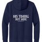 His Timing Not Mine Unisex Christian Full - zip Hooded Sweatshirt - ClaimedbyGodDesigns