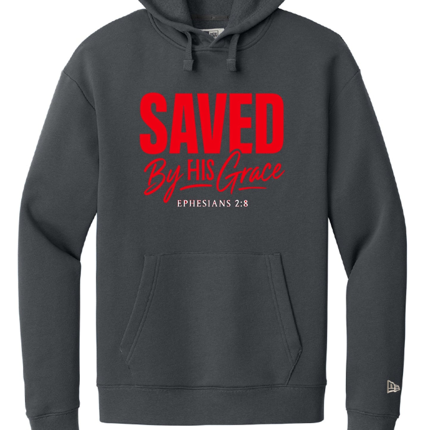 Saved By His Grace Unisex Christian Pullover Hooded Sweatshirt - ClaimedbyGodDesigns