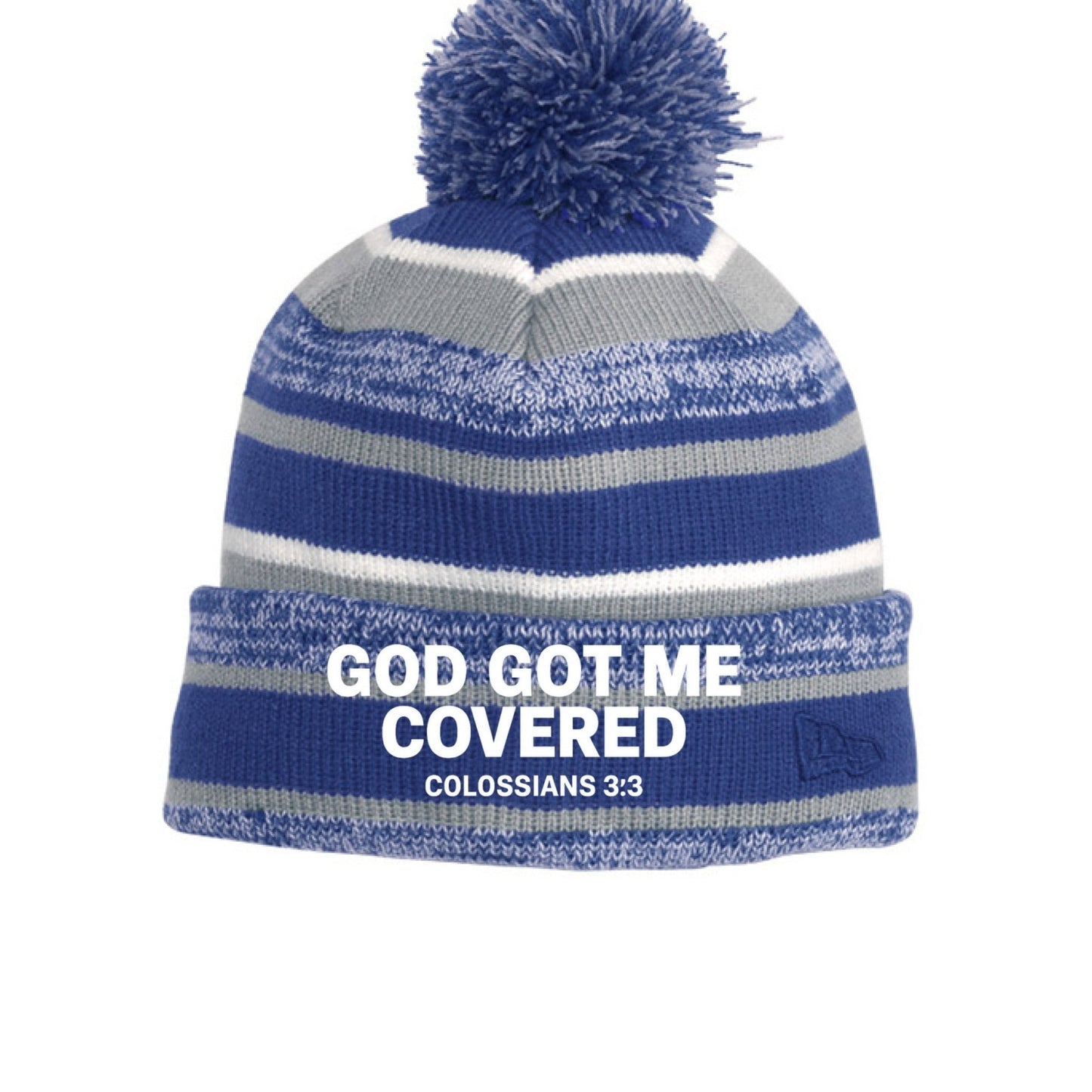He Got Me Covered Adult Christian Beanie - ClaimedbyGodDesigns