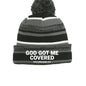 He Got Me Covered Adult Christian Beanie - ClaimedbyGodDesigns