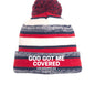 He Got Me Covered Adult Christian Beanie - ClaimedbyGodDesigns