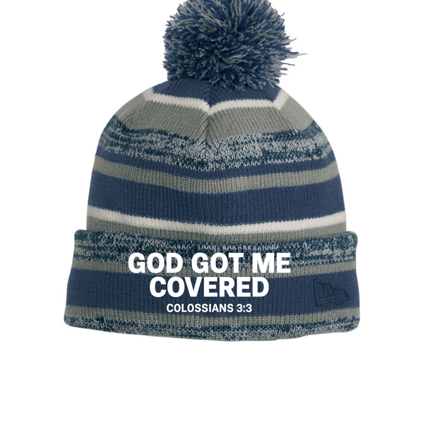 He Got Me Covered Adult Christian Beanie - ClaimedbyGodDesigns