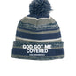 He Got Me Covered Adult Christian Beanie - ClaimedbyGodDesigns