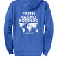 Faith Has No Borders Unisex Christian Full - Zip Hooded Sweatshirt - ClaimedbyGodDesigns