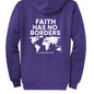 Faith Has No Borders Unisex Christian Full - Zip Hooded Sweatshirt - ClaimedbyGodDesigns