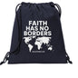 Faith Has No Borders Christian Drawstring Bag - ClaimedbyGodDesigns