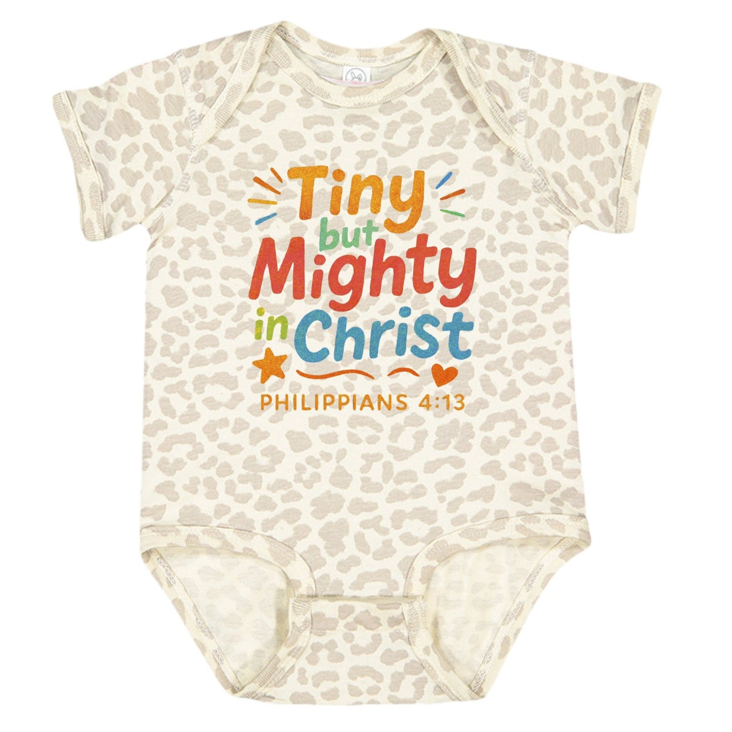 Tiny But Mighty Baby Christian Jumpsuit - ClaimedbyGodDesigns