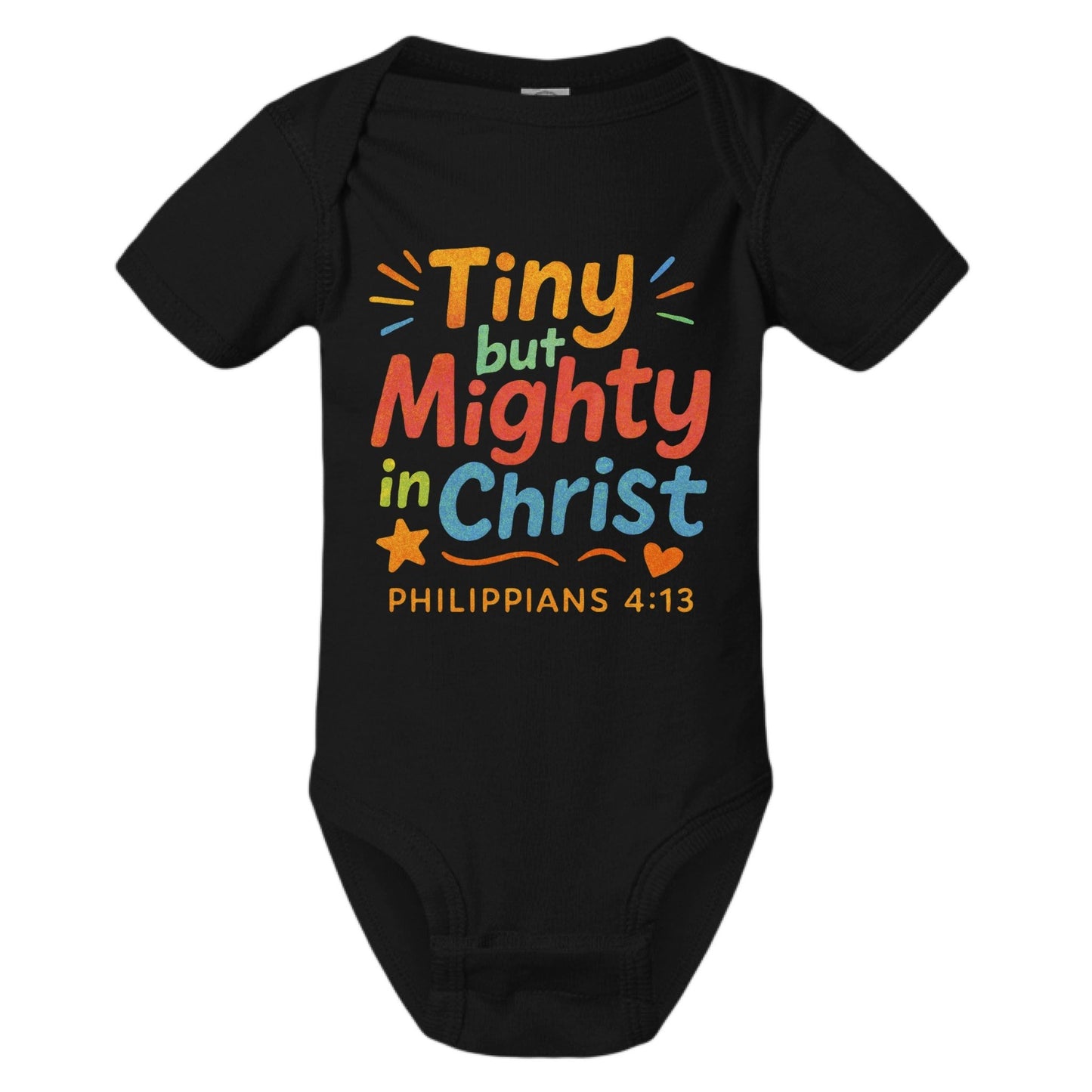 Tiny But Mighty Baby Christian Jumpsuit - ClaimedbyGodDesigns