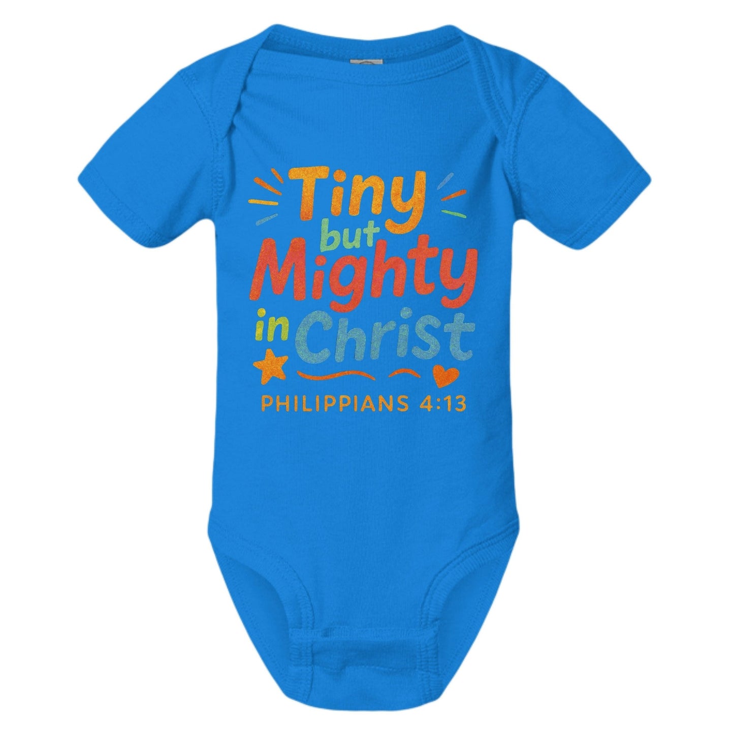 Tiny But Mighty Baby Christian Jumpsuit - ClaimedbyGodDesigns