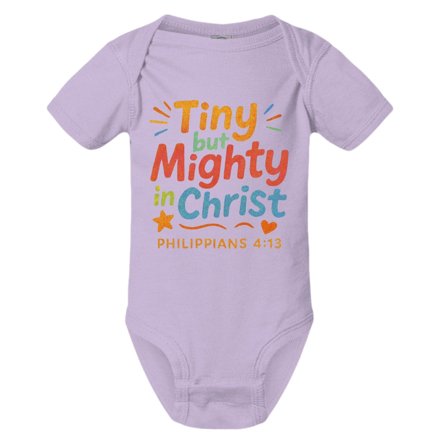Tiny But Mighty Baby Christian Jumpsuit - ClaimedbyGodDesigns
