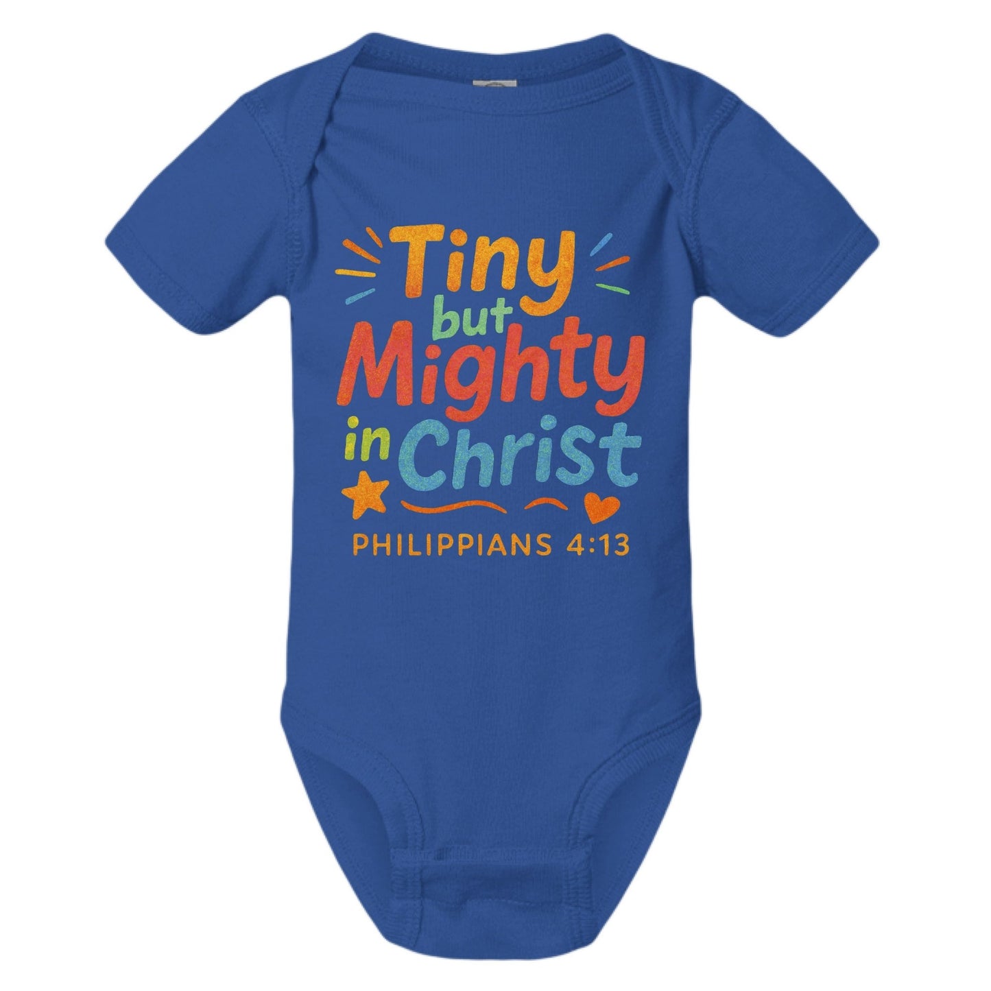 Tiny But Mighty Baby Christian Jumpsuit - ClaimedbyGodDesigns