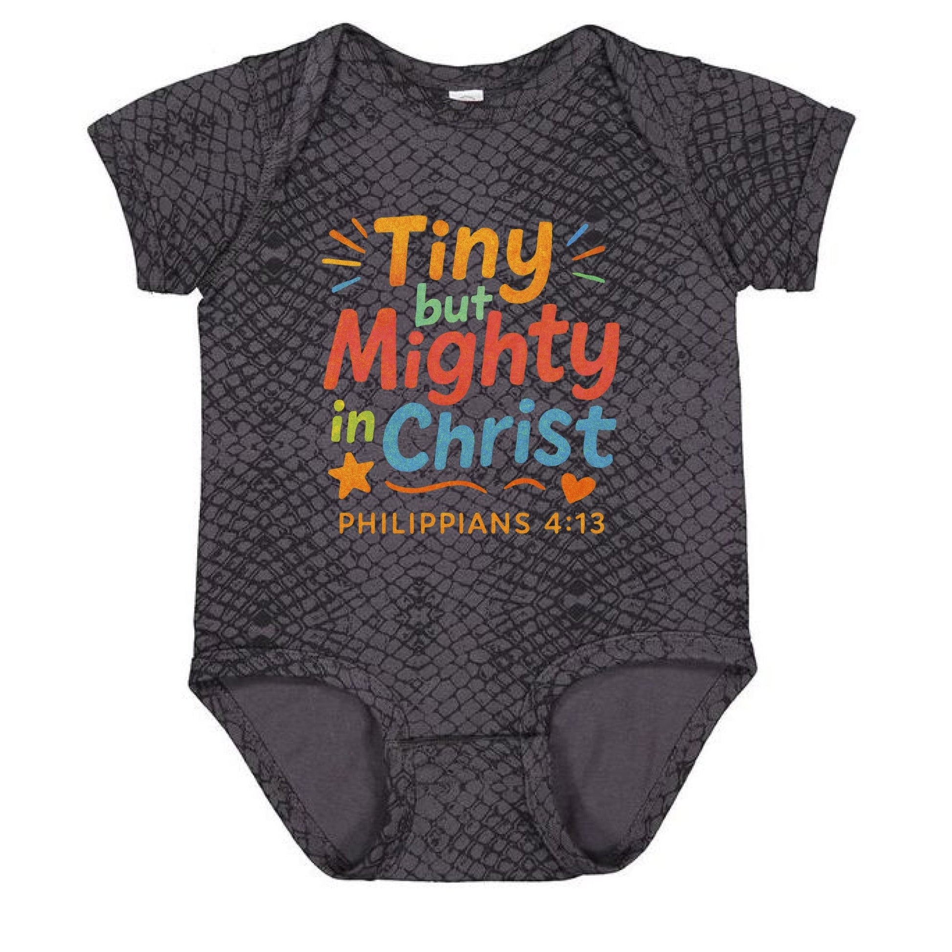Tiny But Mighty Baby Christian Jumpsuit - ClaimedbyGodDesigns