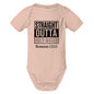Straight Outta Holy Water Baby Christian Jumpsuit - ClaimedbyGodDesigns