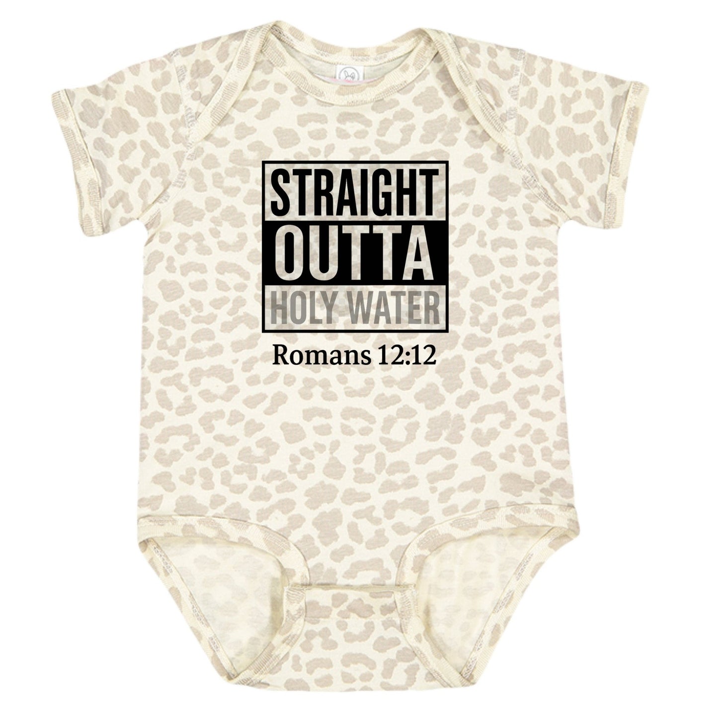 Straight Outta Holy Water Baby Christian Jumpsuit - ClaimedbyGodDesigns