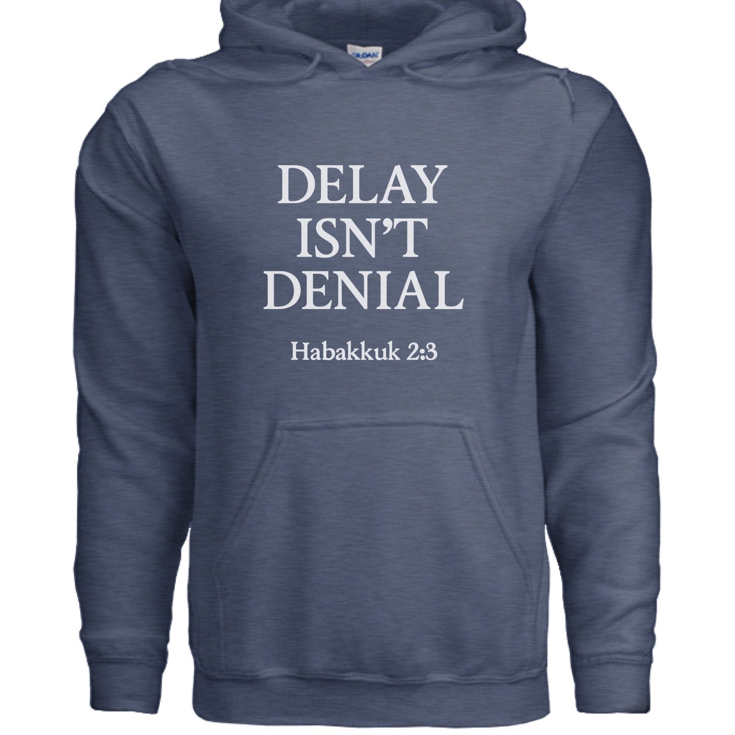Delay Isn't Denial Unisex Christian Pullover Hooded Sweatshirt - ClaimedbyGodDesigns