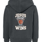 He Always Wins Toddler Christian Full - zip Hooded Sweatshirt - ClaimedbyGodDesigns