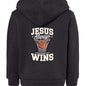 He Always Wins Toddler Christian Full - zip Hooded Sweatshirt - ClaimedbyGodDesigns