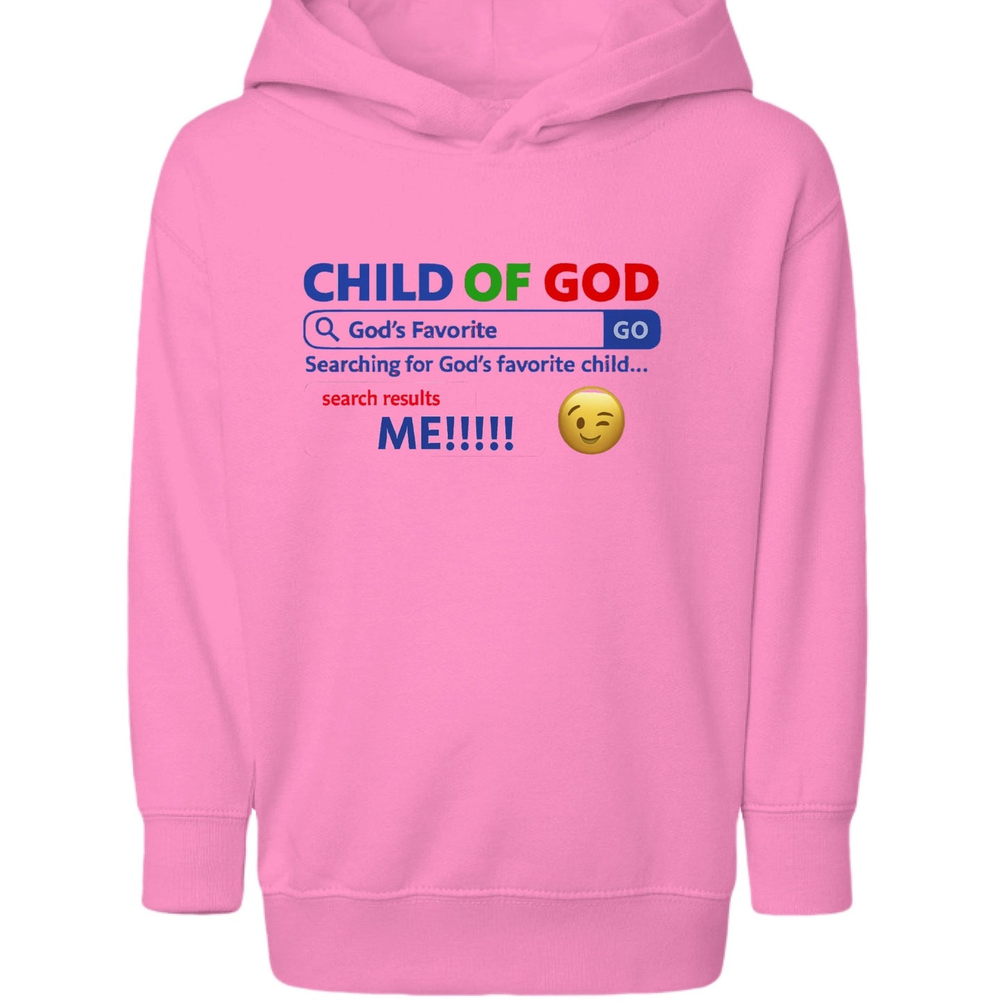His Child Search Engine Funny Toddler Christian Pullover Hooded Sweatshirt - ClaimedbyGodDesigns