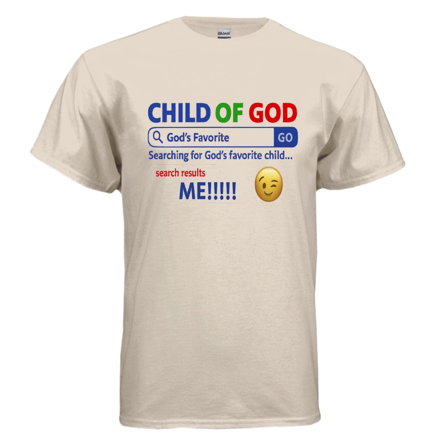 His Child Funny Search Engine Unisex Christian T-shirt - ClaimedbyGodDesigns