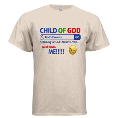 His Child Funny Search Engine Unisex Christian T-shirt - ClaimedbyGodDesigns