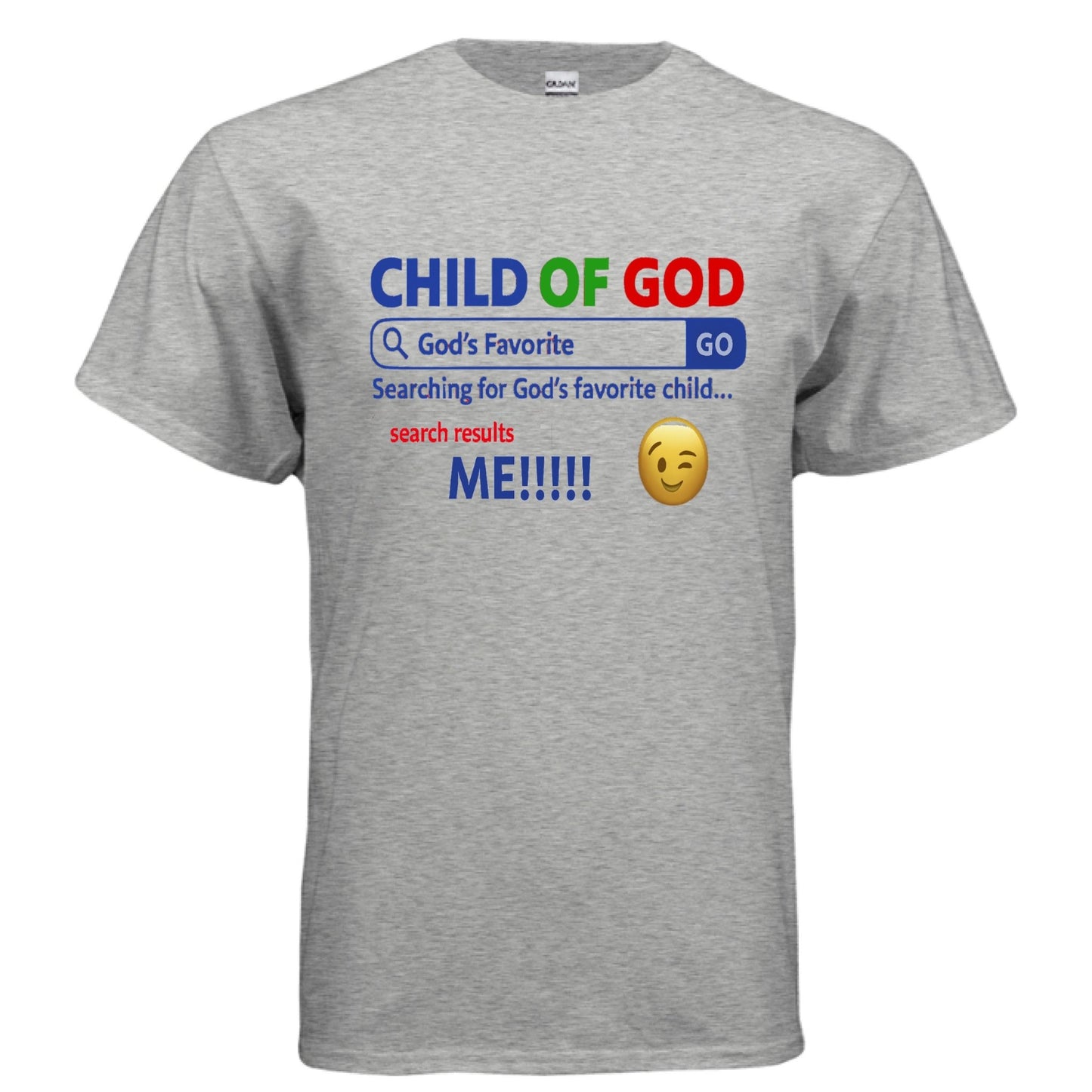 His Child Funny Search Engine Unisex Christian T-shirt - ClaimedbyGodDesigns