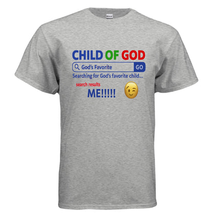 His Child Funny Search Engine Unisex Christian T-shirt - ClaimedbyGodDesigns