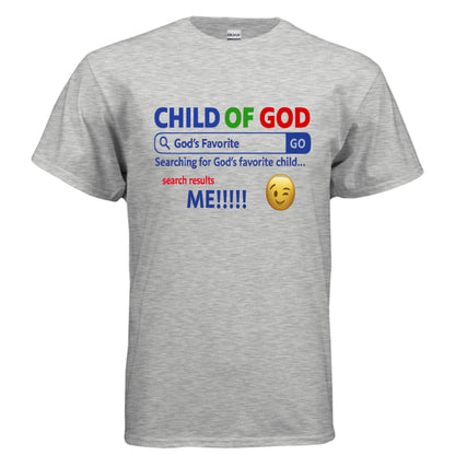 His Child Funny Search Engine Unisex Christian T-shirt - ClaimedbyGodDesigns