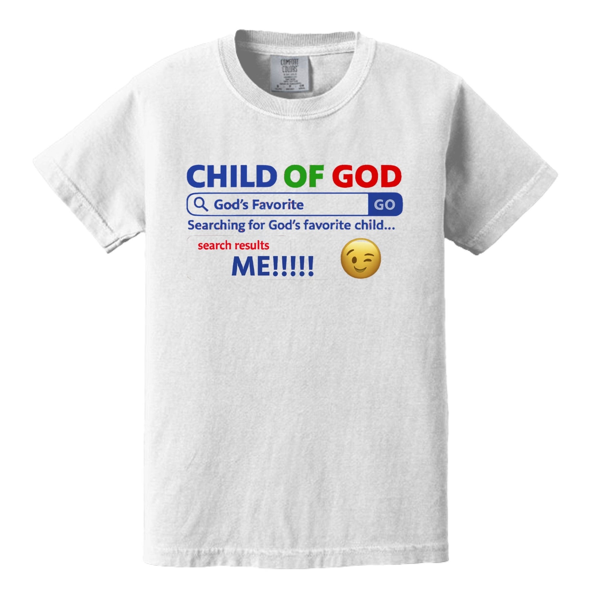 His Child Search Engine Funny Youth Christian T-shirt - ClaimedbyGodDesigns