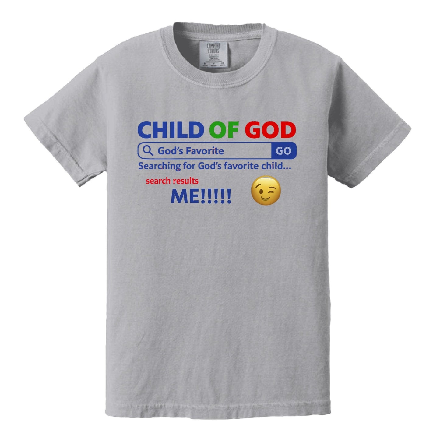 His Child Search Engine Funny Youth Christian T-shirt - ClaimedbyGodDesigns