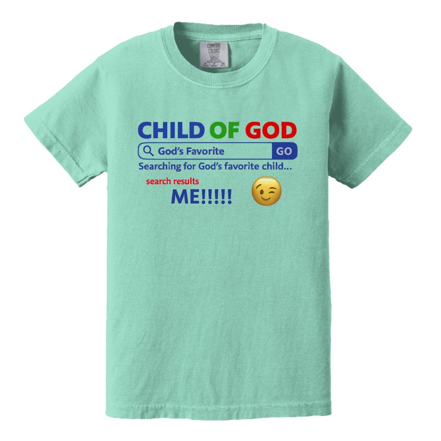 His Child Search Engine Funny Youth Christian T-shirt - ClaimedbyGodDesigns
