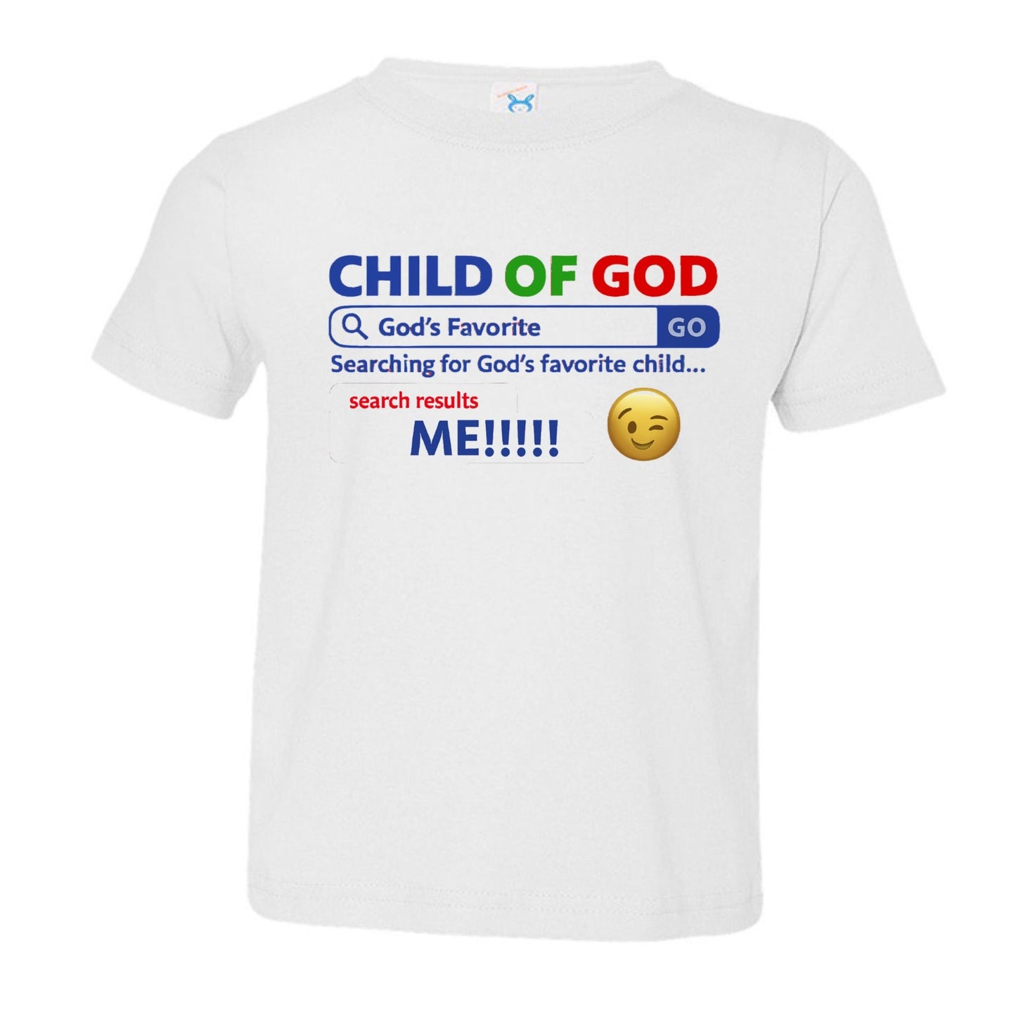 His Child Funny Search Engine Toddler Christian T-shirt - ClaimedbyGodDesigns