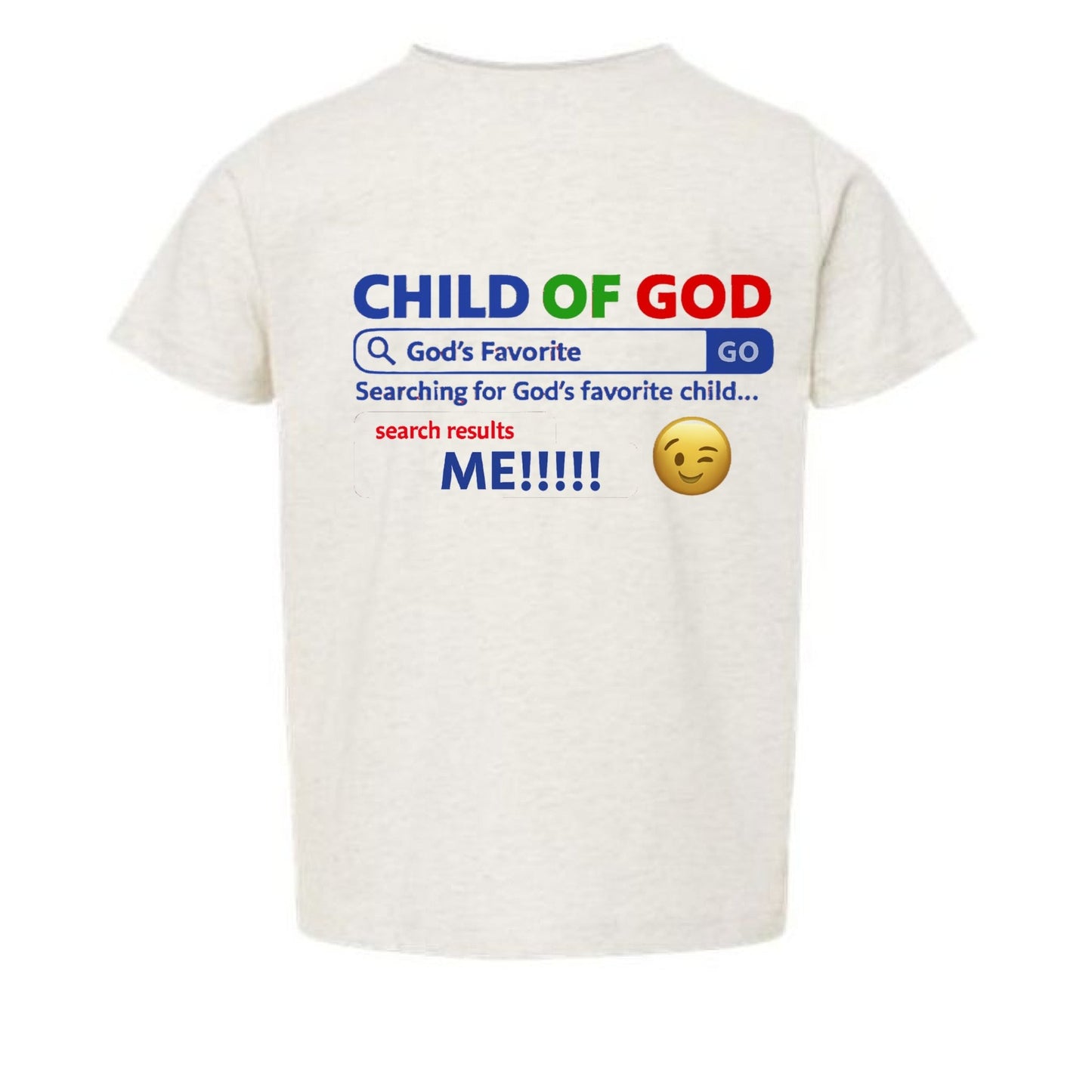 His Child Funny Search Engine Toddler Christian T-shirt - ClaimedbyGodDesigns