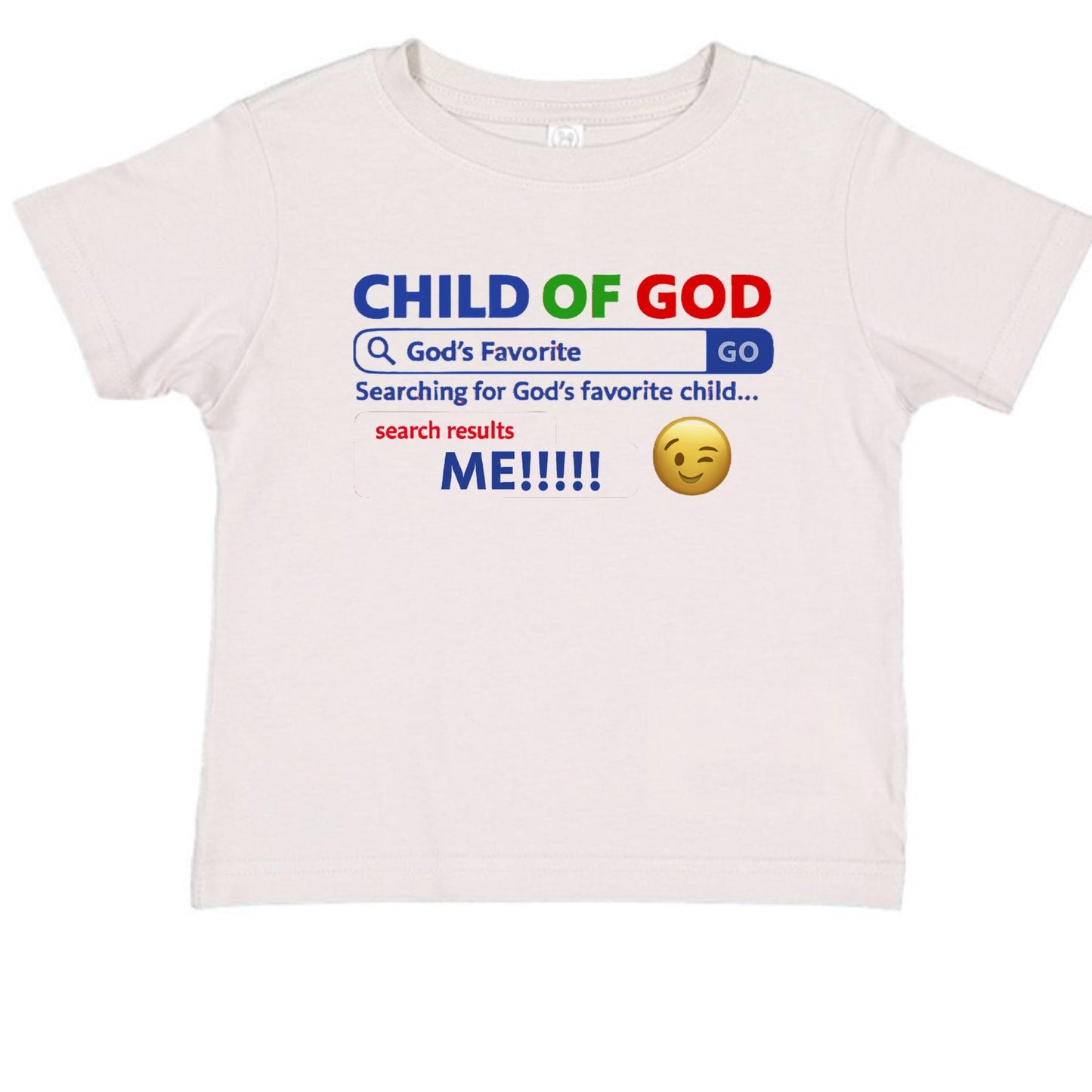 His Child Funny Search Engine Toddler Christian T-shirt - ClaimedbyGodDesigns