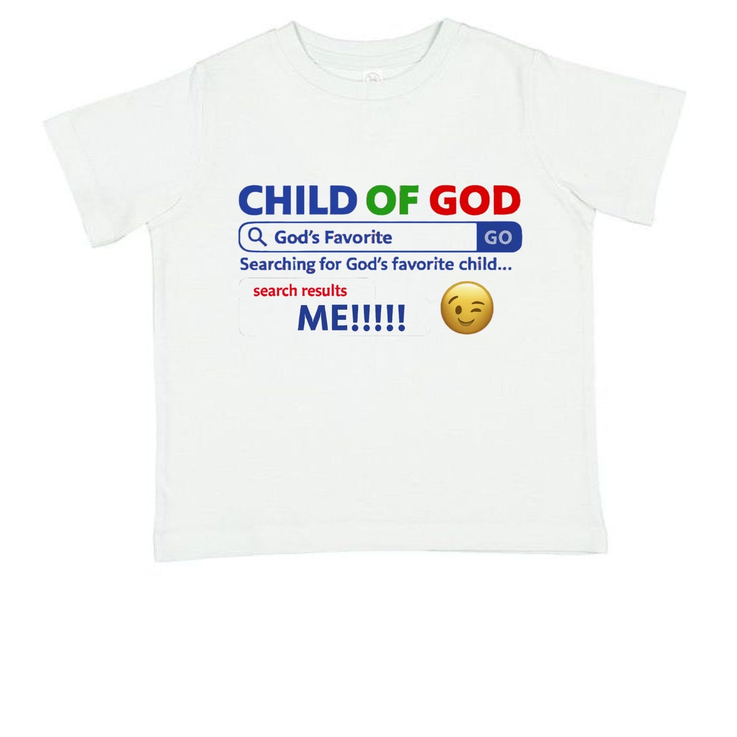 His Child Funny Search Engine Toddler Christian T-shirt - ClaimedbyGodDesigns