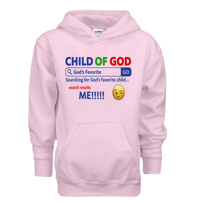 His Child Funny Search Engine Youth Christian Pullover Hooded Sweatshirt - ClaimedbyGodDesigns