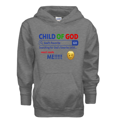 His Child Funny Search Engine Youth Christian Pullover Hooded Sweatshirt - ClaimedbyGodDesigns