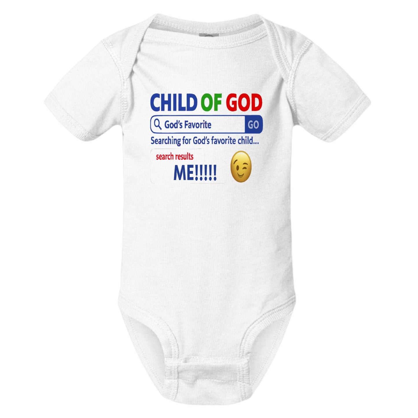 His Child Funny Search Engine Baby Christian Jumpsuit - ClaimedbyGodDesigns