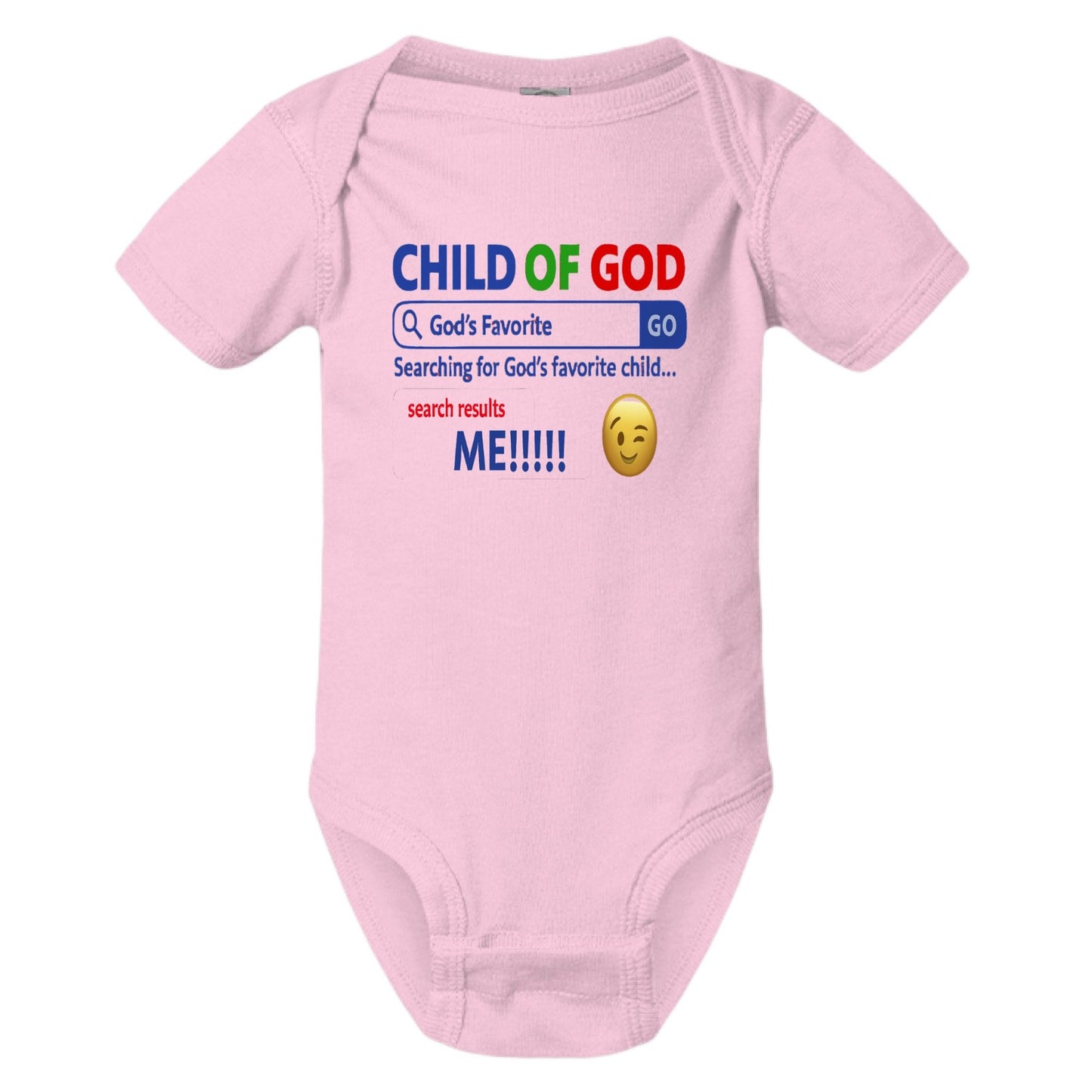 His Child Funny Search Engine Baby Christian Jumpsuit - ClaimedbyGodDesigns