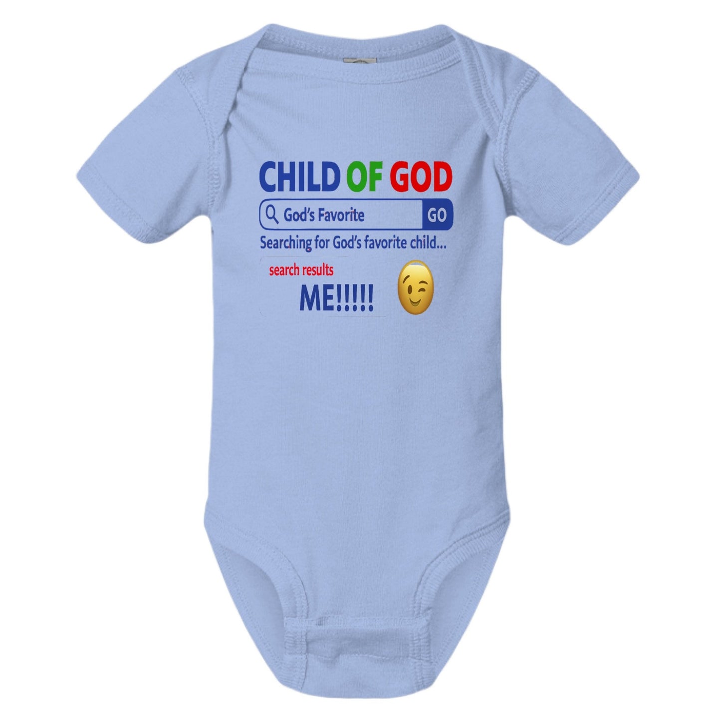 His Child Funny Search Engine Baby Christian Jumpsuit - ClaimedbyGodDesigns