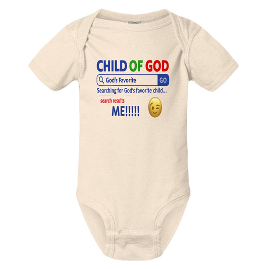 His Child Funny Search Engine Baby Christian Jumpsuit - ClaimedbyGodDesigns