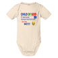 His Child Funny Search Engine Baby Christian Jumpsuit - ClaimedbyGodDesigns