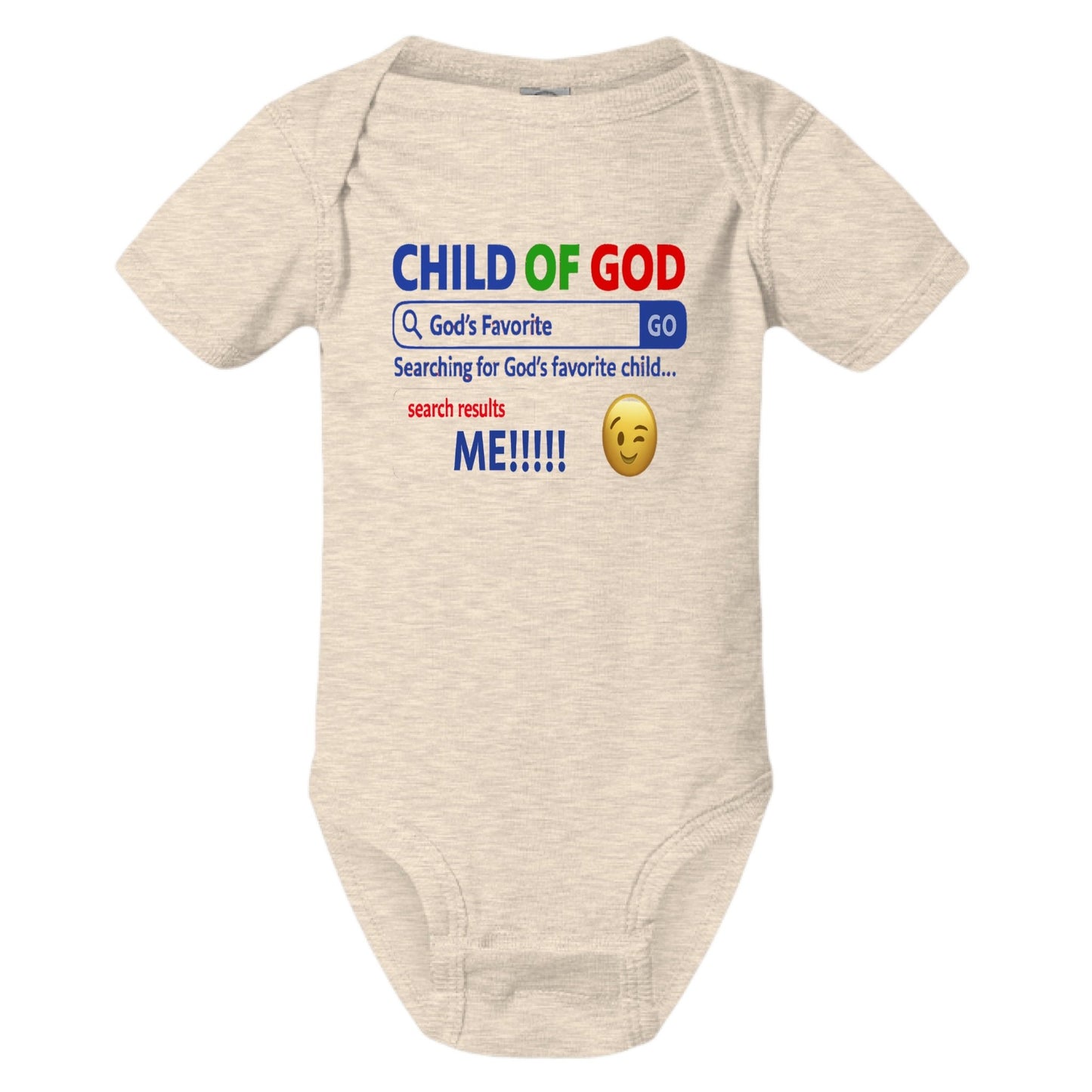 His Child Funny Search Engine Baby Christian Jumpsuit - ClaimedbyGodDesigns
