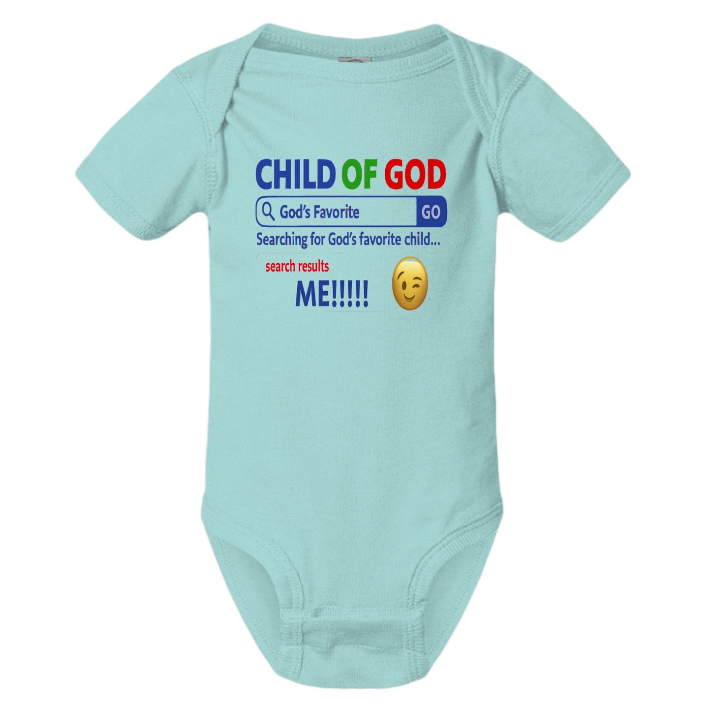 His Child Funny Search Engine Baby Christian Jumpsuit - ClaimedbyGodDesigns