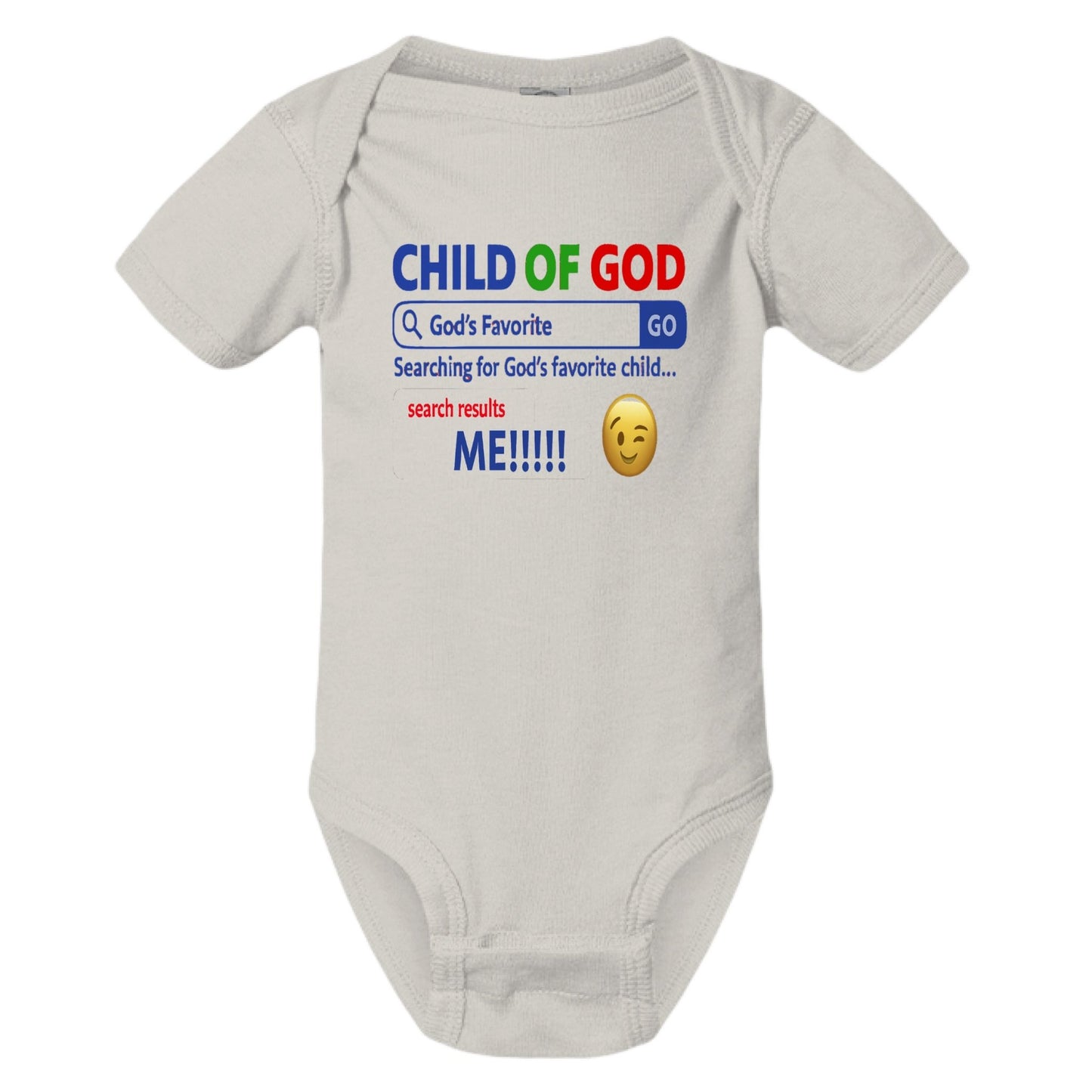 His Child Funny Search Engine Baby Christian Jumpsuit - ClaimedbyGodDesigns
